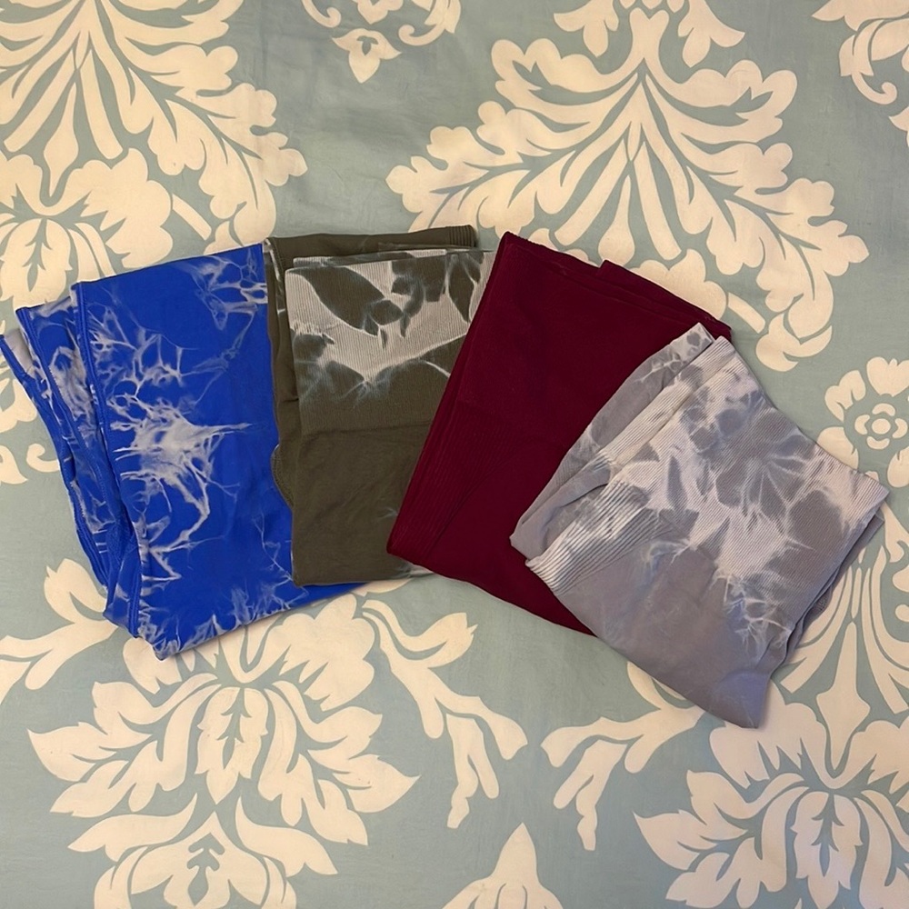 Shein scrunch bum leggings and short bundle lot size medium
